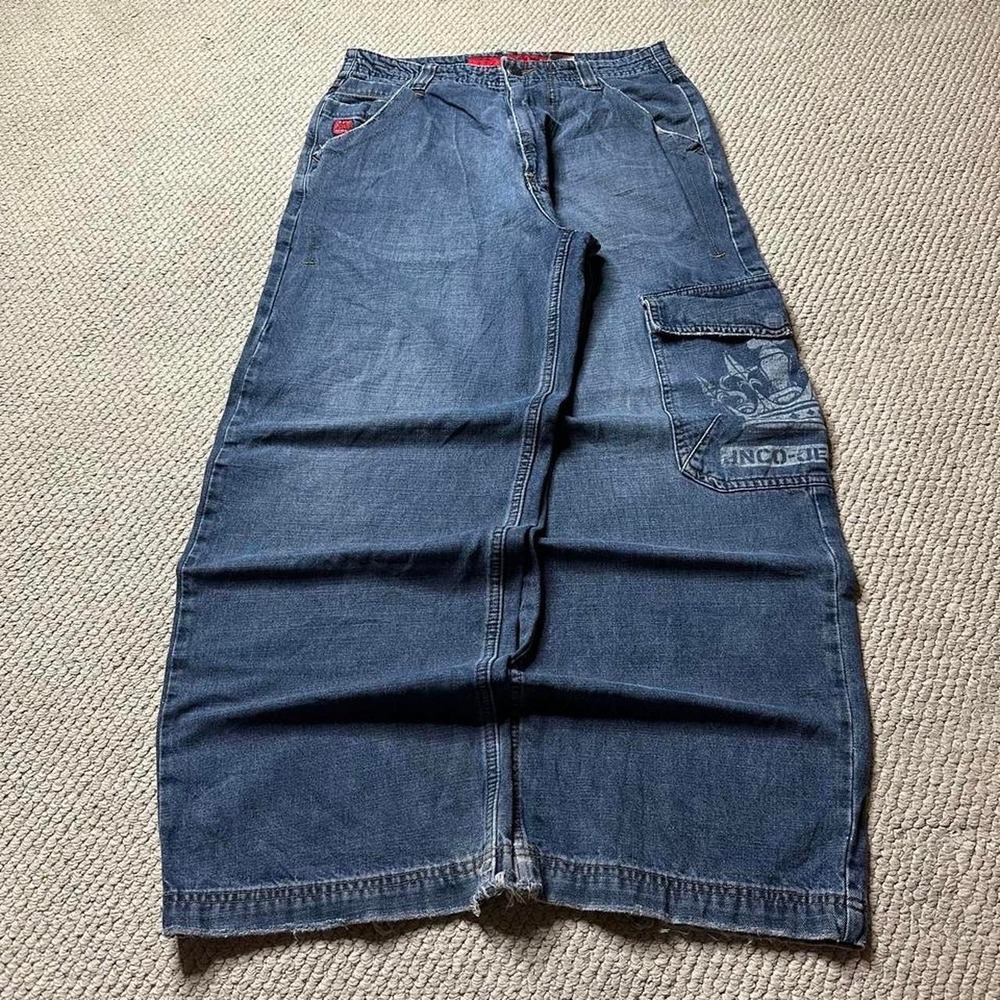 Y2K Vintage 90s Baggy skater Grunge JNCO Cargo jeans